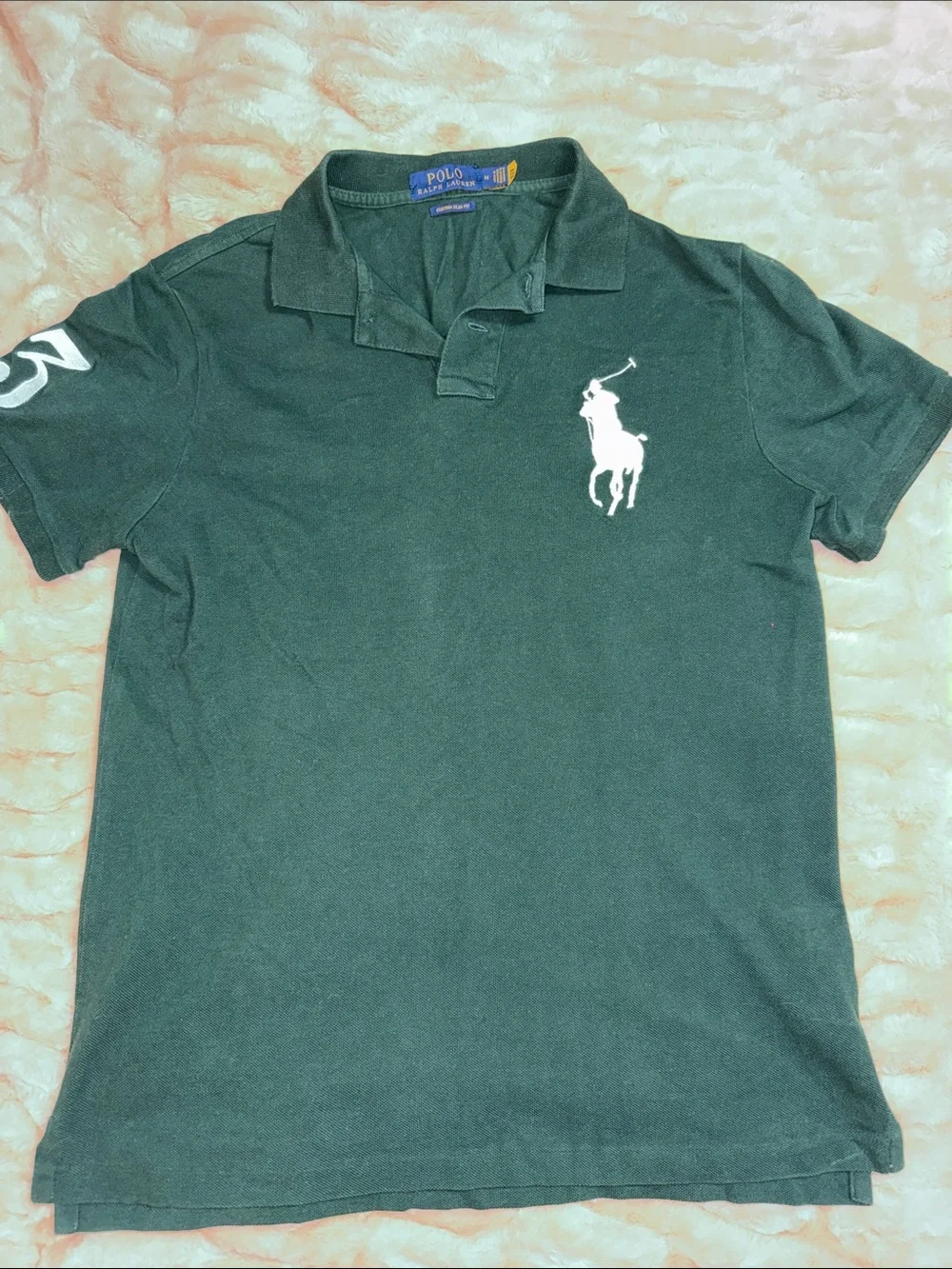 Polo by Ralph Lauren Forest Green Polo with White Pony Logo